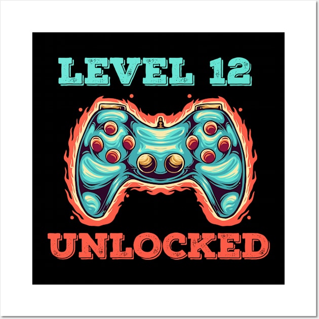 Level 12 Unlocked/ Video Game 24th Birthday Gift/Born in 2009 Wall Art by Abddox-99